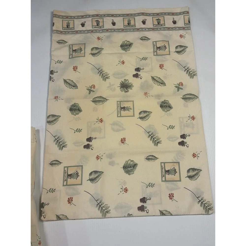 VTG Pfaltzgraff Naturewood Full Sheet Set (4pc) Flat Fitted 2 Pillow Cases